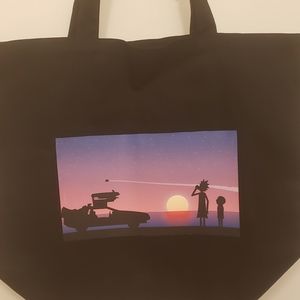 Rick and morty tote bag